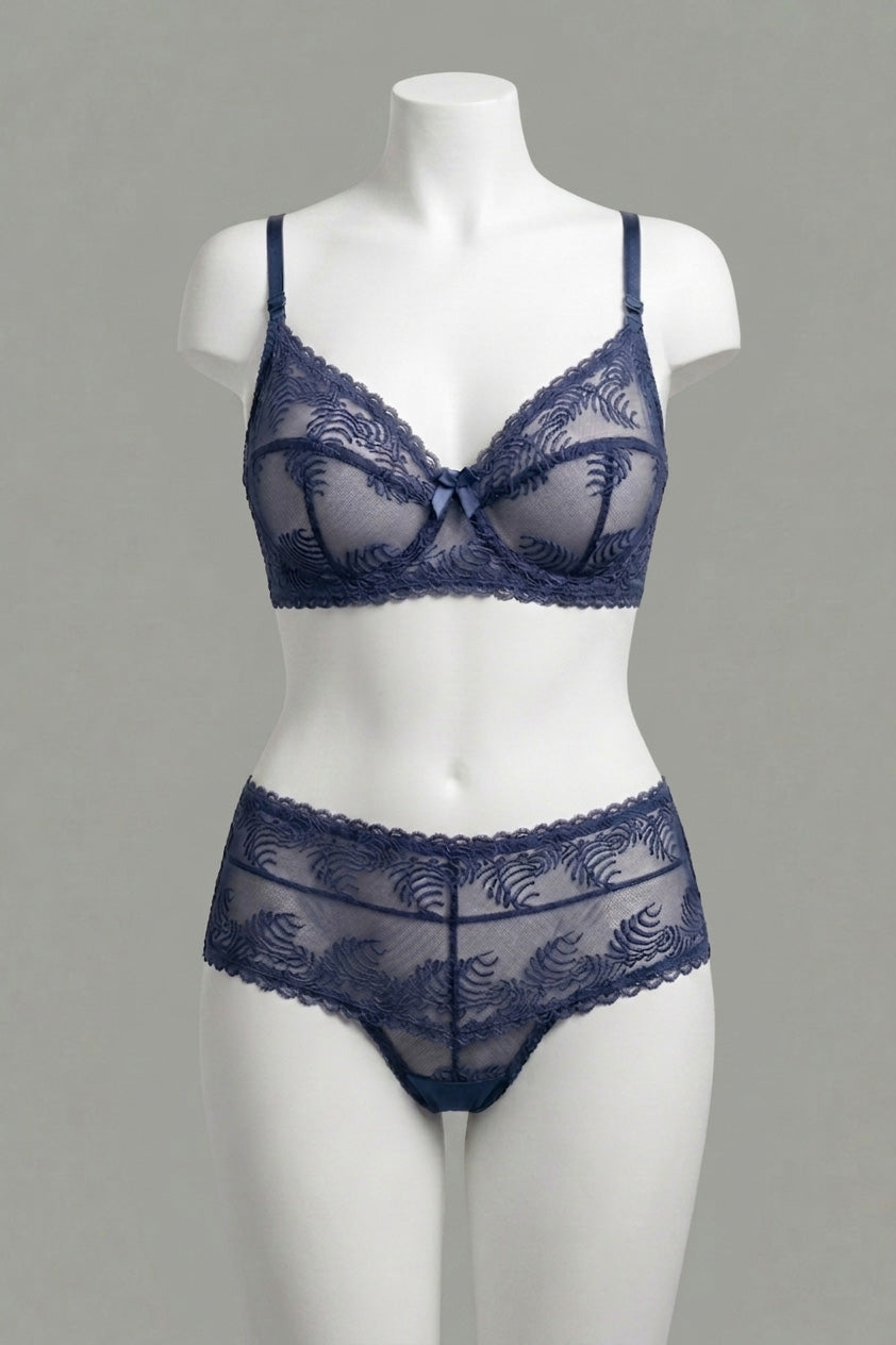 Floral Lace Bra & Panty Set